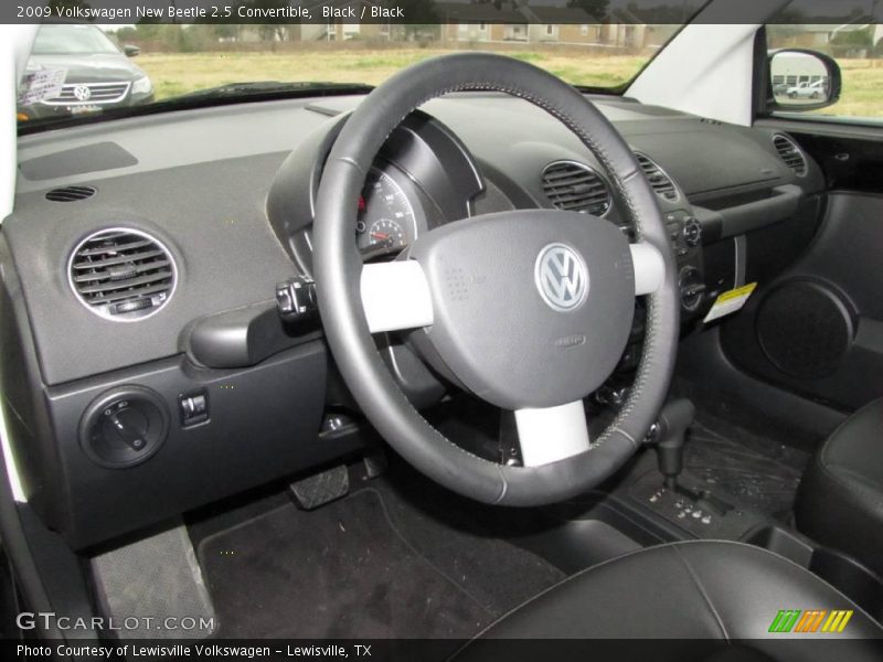 Black / Black 2009 Volkswagen New Beetle 2.5 Convertible