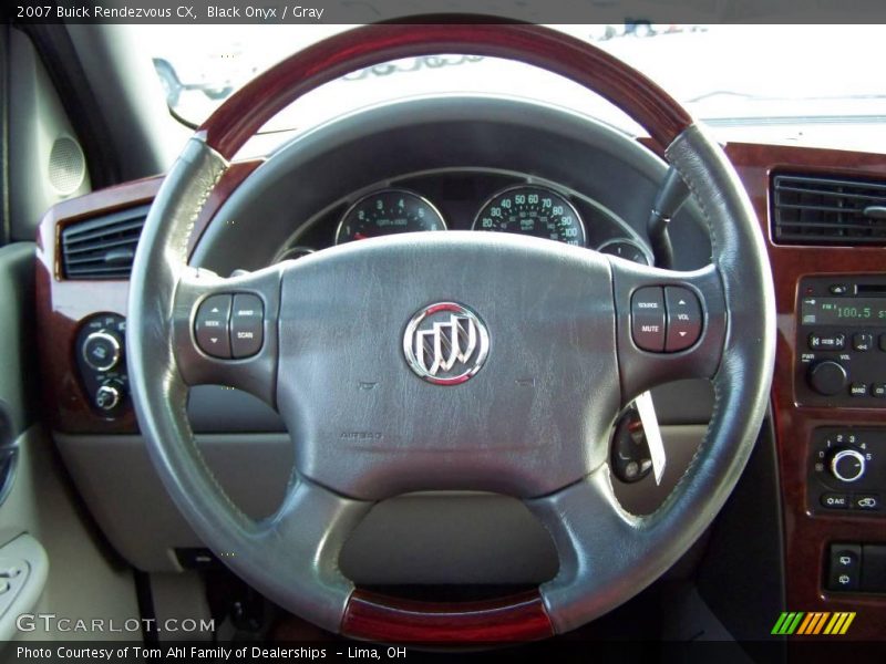 Black Onyx / Gray 2007 Buick Rendezvous CX