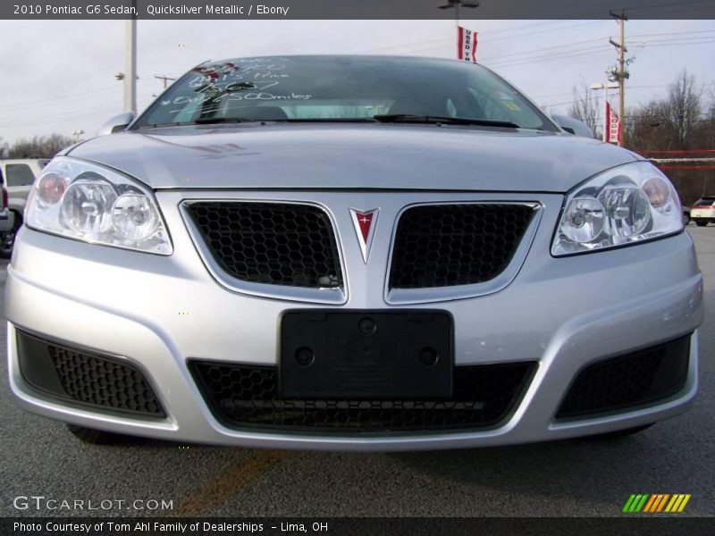 Quicksilver Metallic / Ebony 2010 Pontiac G6 Sedan