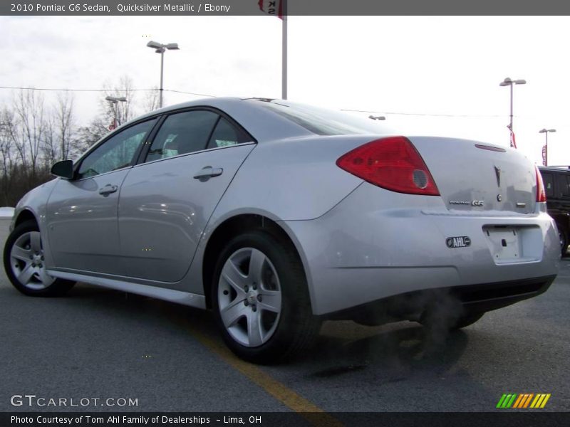 Quicksilver Metallic / Ebony 2010 Pontiac G6 Sedan