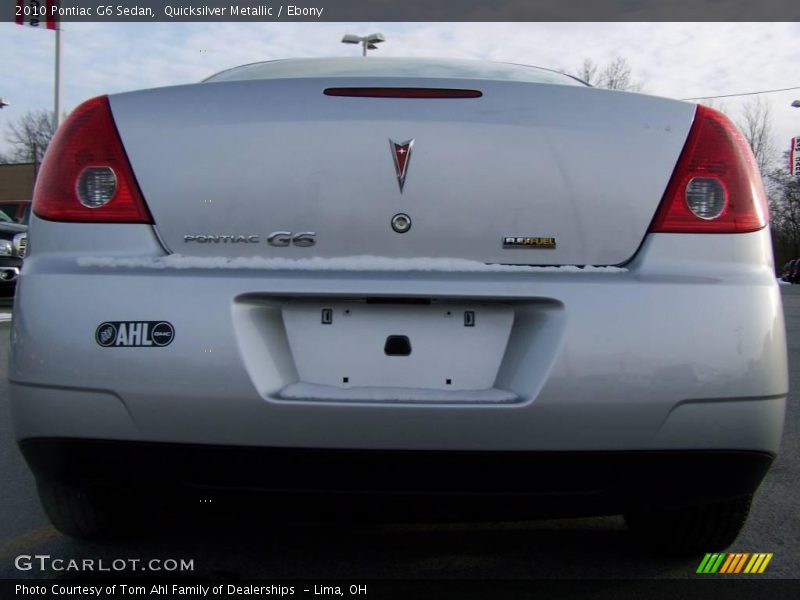 Quicksilver Metallic / Ebony 2010 Pontiac G6 Sedan