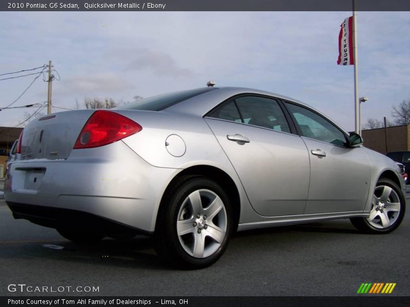 Quicksilver Metallic / Ebony 2010 Pontiac G6 Sedan