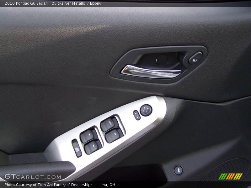 Quicksilver Metallic / Ebony 2010 Pontiac G6 Sedan