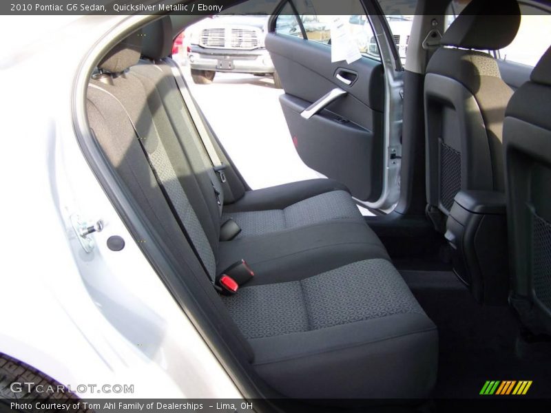 Quicksilver Metallic / Ebony 2010 Pontiac G6 Sedan