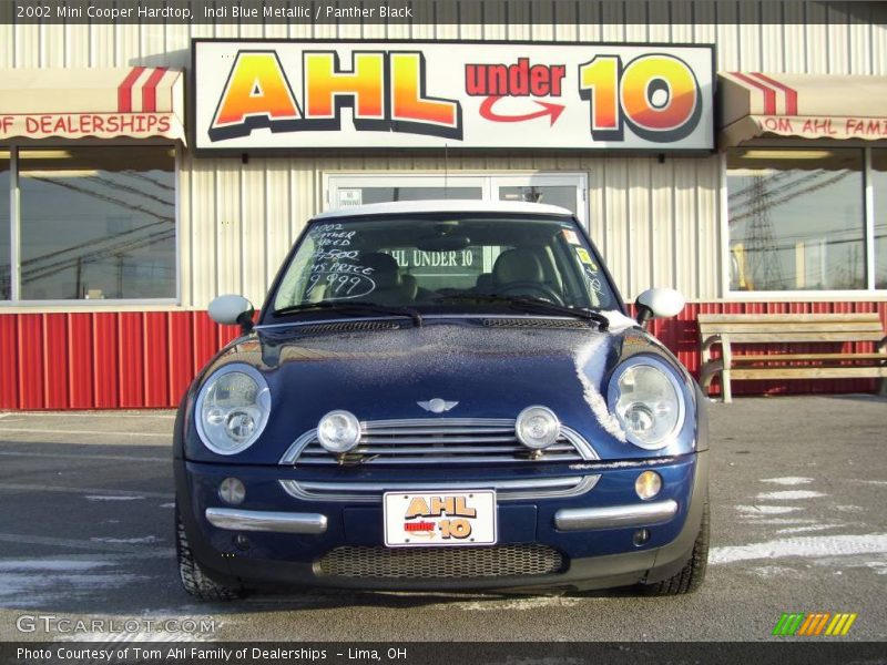 Indi Blue Metallic / Panther Black 2002 Mini Cooper Hardtop