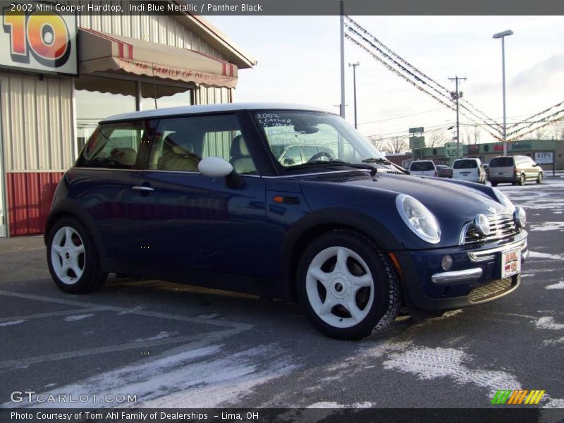 Indi Blue Metallic / Panther Black 2002 Mini Cooper Hardtop