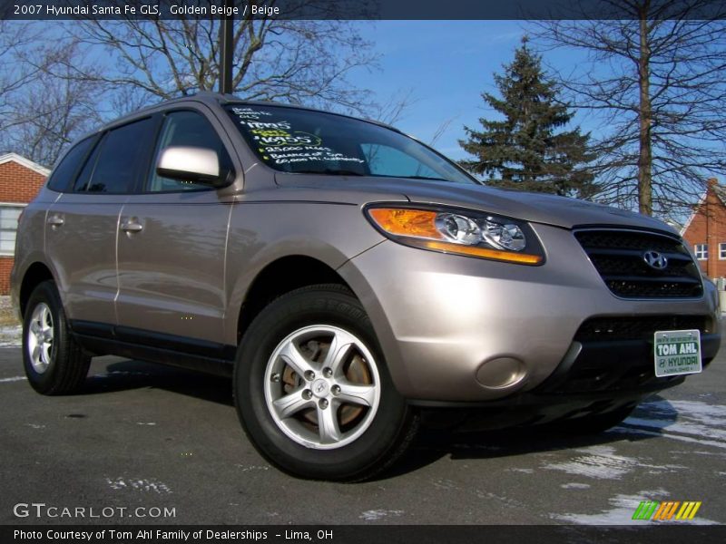 Golden Beige / Beige 2007 Hyundai Santa Fe GLS