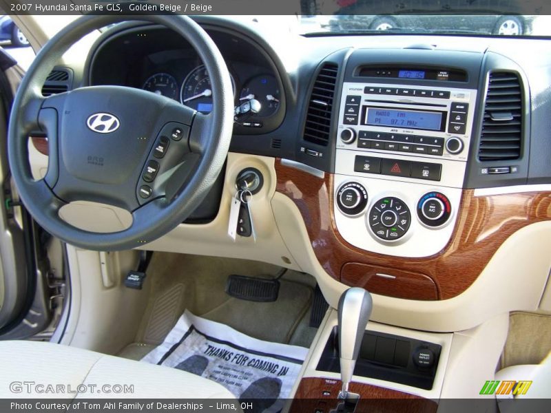 Golden Beige / Beige 2007 Hyundai Santa Fe GLS
