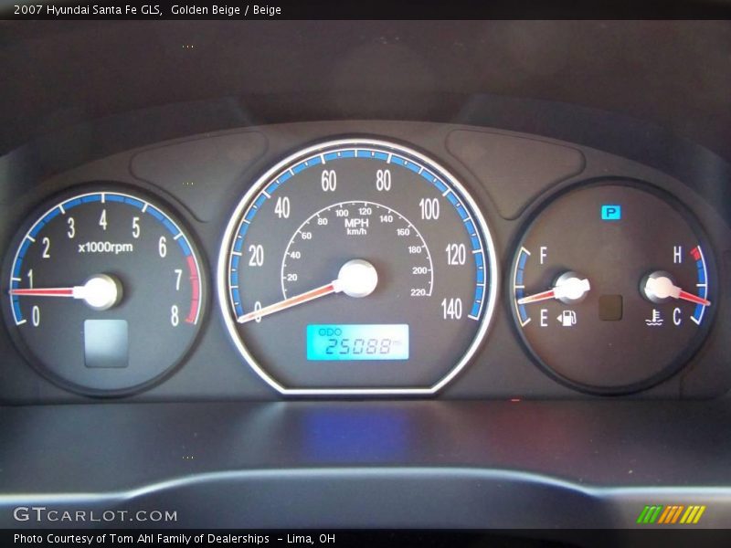 Golden Beige / Beige 2007 Hyundai Santa Fe GLS