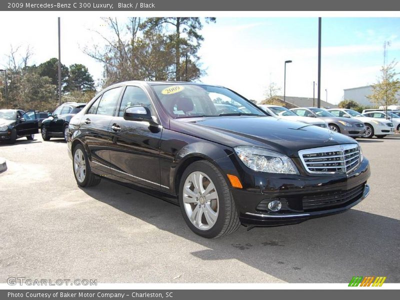 Black / Black 2009 Mercedes-Benz C 300 Luxury