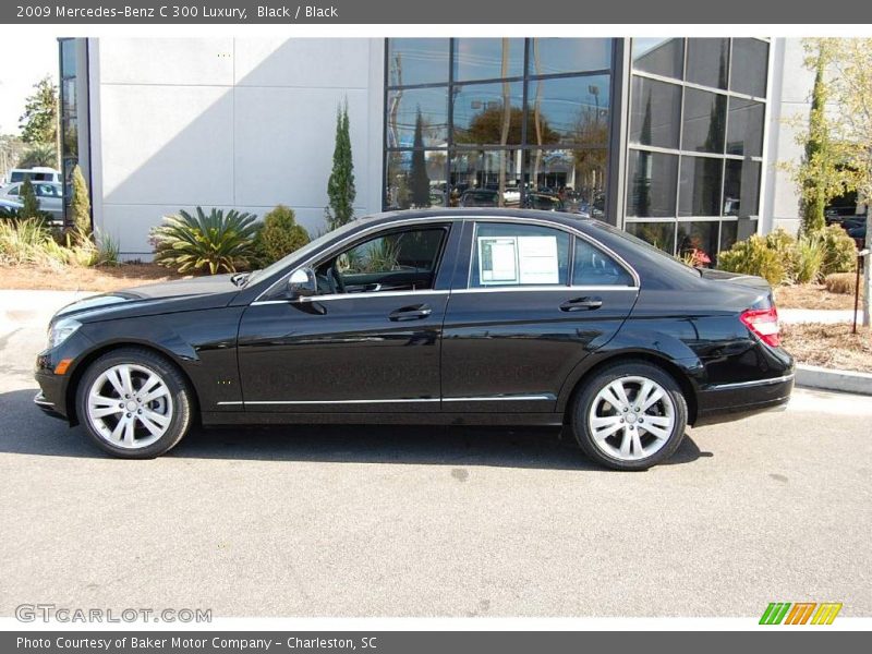Black / Black 2009 Mercedes-Benz C 300 Luxury