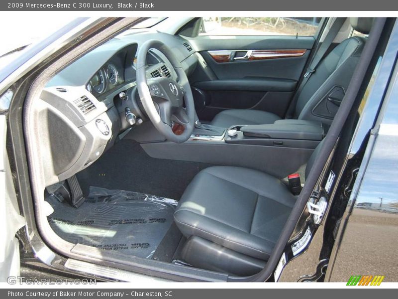 Black / Black 2009 Mercedes-Benz C 300 Luxury