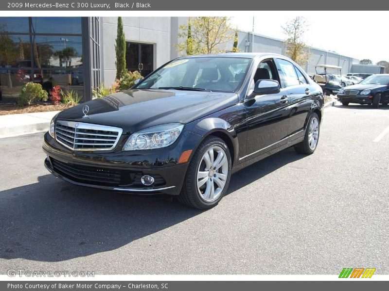 Black / Black 2009 Mercedes-Benz C 300 Luxury