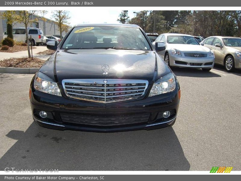 Black / Black 2009 Mercedes-Benz C 300 Luxury