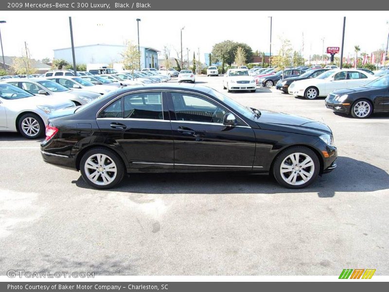 Black / Black 2009 Mercedes-Benz C 300 Luxury