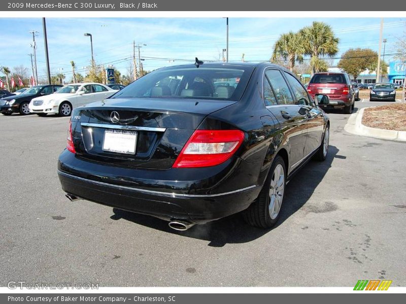 Black / Black 2009 Mercedes-Benz C 300 Luxury