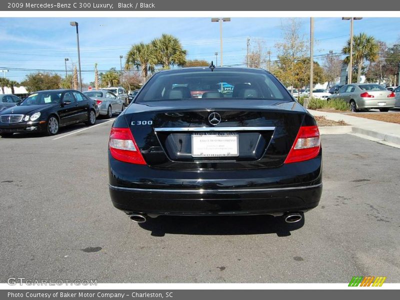 Black / Black 2009 Mercedes-Benz C 300 Luxury