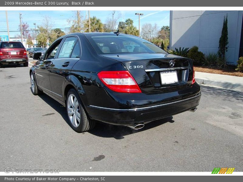 Black / Black 2009 Mercedes-Benz C 300 Luxury