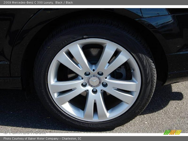 Black / Black 2009 Mercedes-Benz C 300 Luxury