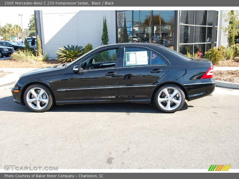 Black / Black 2005 Mercedes-Benz C 230 Kompressor Sedan