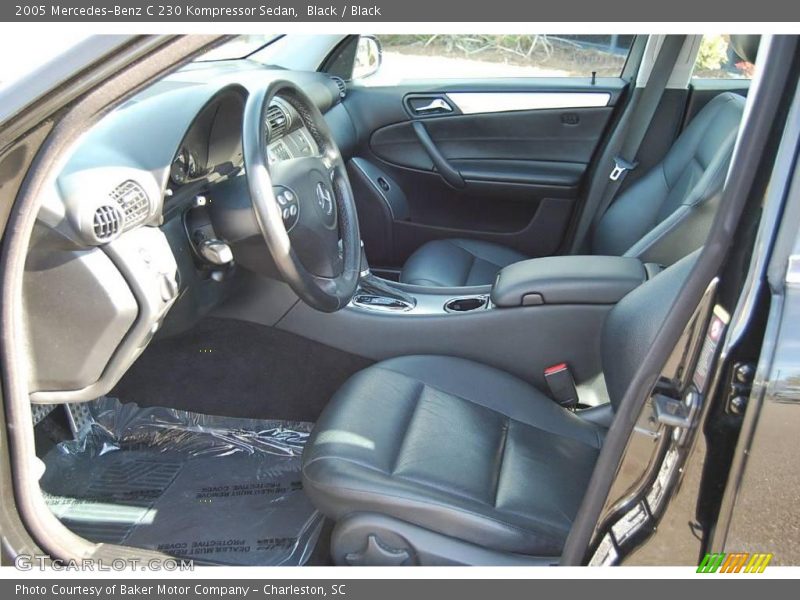 Black / Black 2005 Mercedes-Benz C 230 Kompressor Sedan