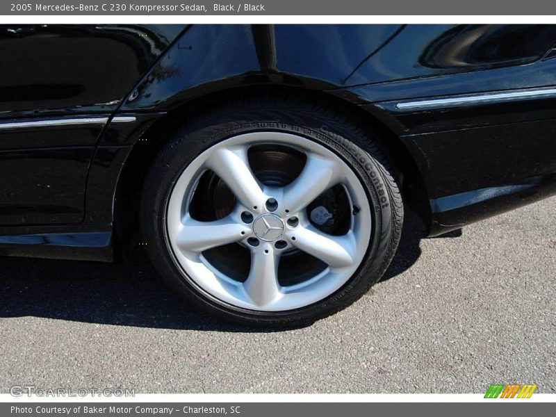 Black / Black 2005 Mercedes-Benz C 230 Kompressor Sedan