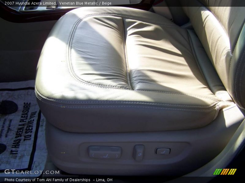 Venetian Blue Metallic / Beige 2007 Hyundai Azera Limited