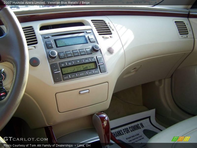 Venetian Blue Metallic / Beige 2007 Hyundai Azera Limited