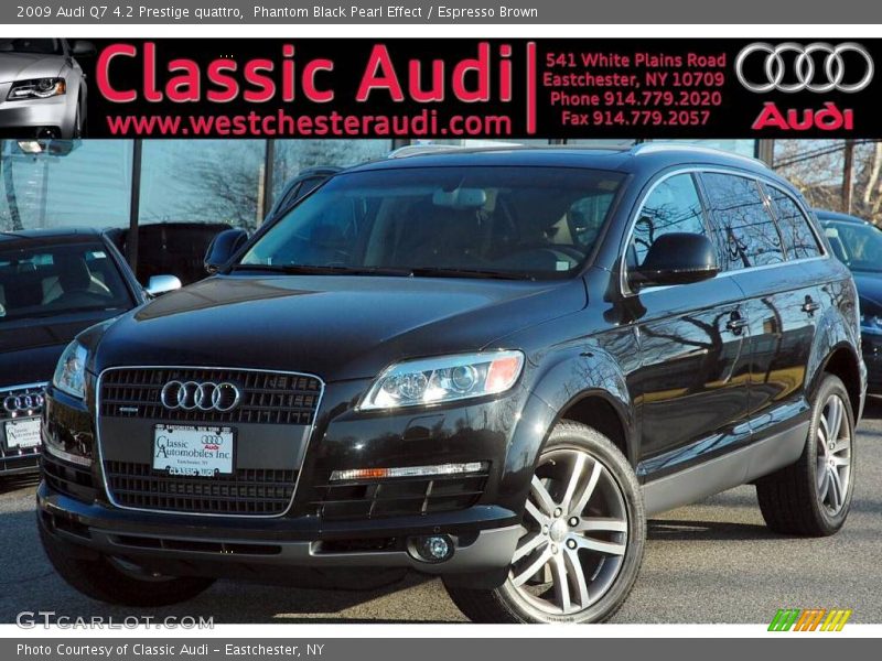 Phantom Black Pearl Effect / Espresso Brown 2009 Audi Q7 4.2 Prestige quattro