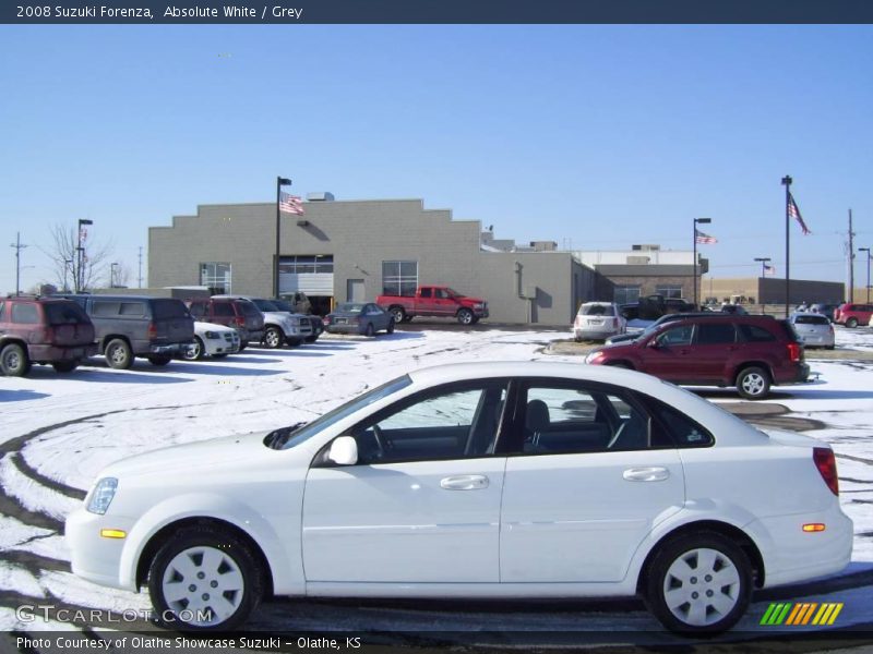 Absolute White / Grey 2008 Suzuki Forenza