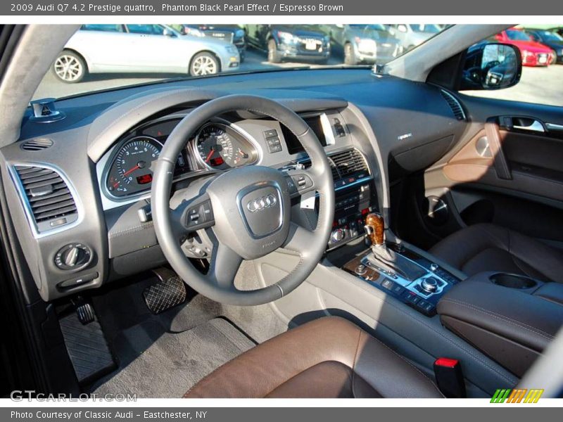 Phantom Black Pearl Effect / Espresso Brown 2009 Audi Q7 4.2 Prestige quattro