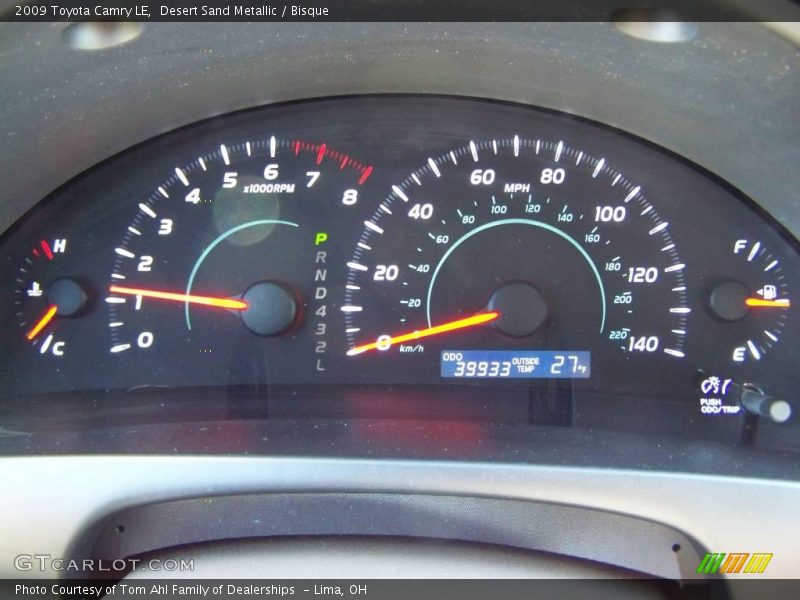 Desert Sand Metallic / Bisque 2009 Toyota Camry LE