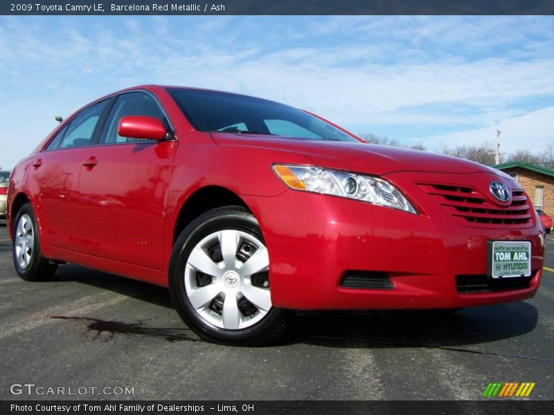 Barcelona Red Metallic / Ash 2009 Toyota Camry LE