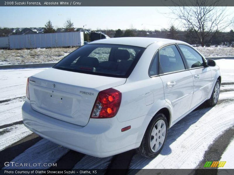 Absolute White / Grey 2008 Suzuki Forenza