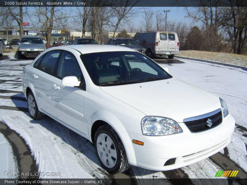 Absolute White / Grey 2008 Suzuki Forenza