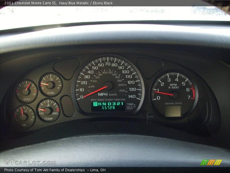 Navy Blue Metallic / Ebony Black 2001 Chevrolet Monte Carlo SS