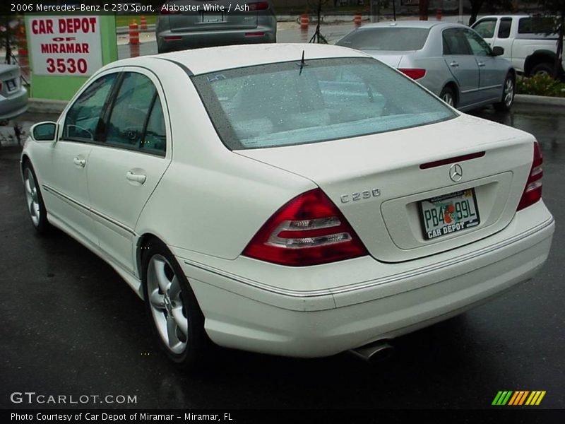 Alabaster White / Ash 2006 Mercedes-Benz C 230 Sport