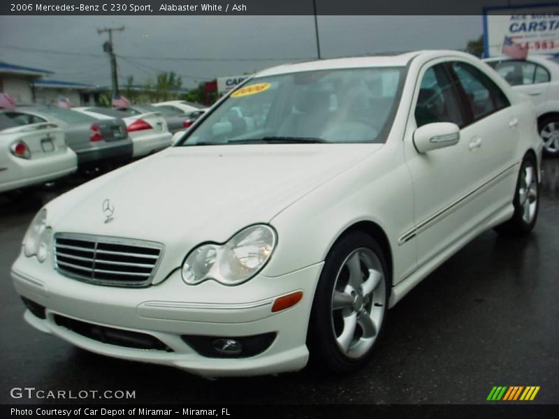 Alabaster White / Ash 2006 Mercedes-Benz C 230 Sport