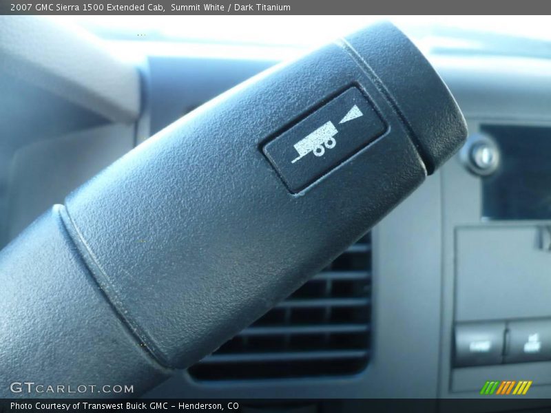 Summit White / Dark Titanium 2007 GMC Sierra 1500 Extended Cab
