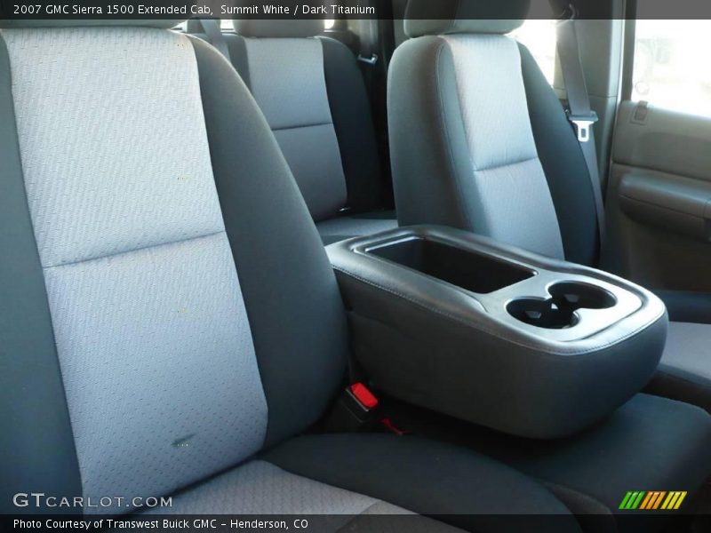 Summit White / Dark Titanium 2007 GMC Sierra 1500 Extended Cab