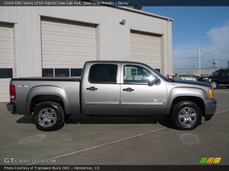 Steel Gray Metallic / Ebony 2009 GMC Sierra 1500 Hybrid Crew Cab 4x4
