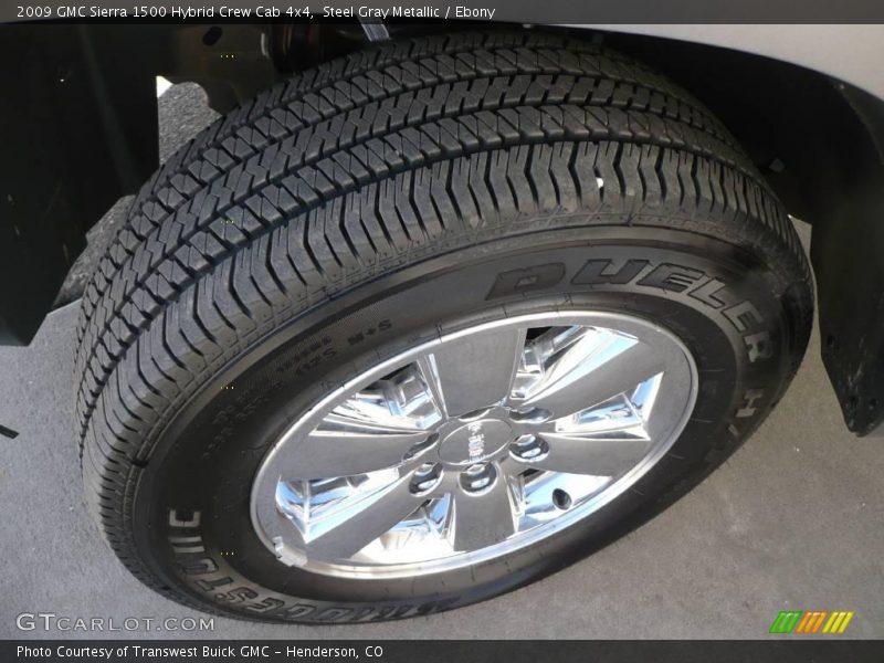 Steel Gray Metallic / Ebony 2009 GMC Sierra 1500 Hybrid Crew Cab 4x4