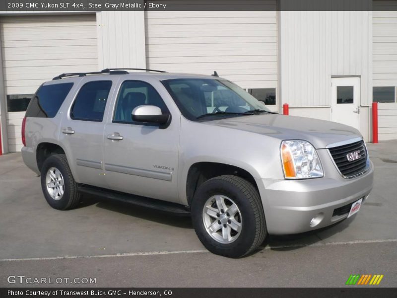 Steel Gray Metallic / Ebony 2009 GMC Yukon SLT 4x4