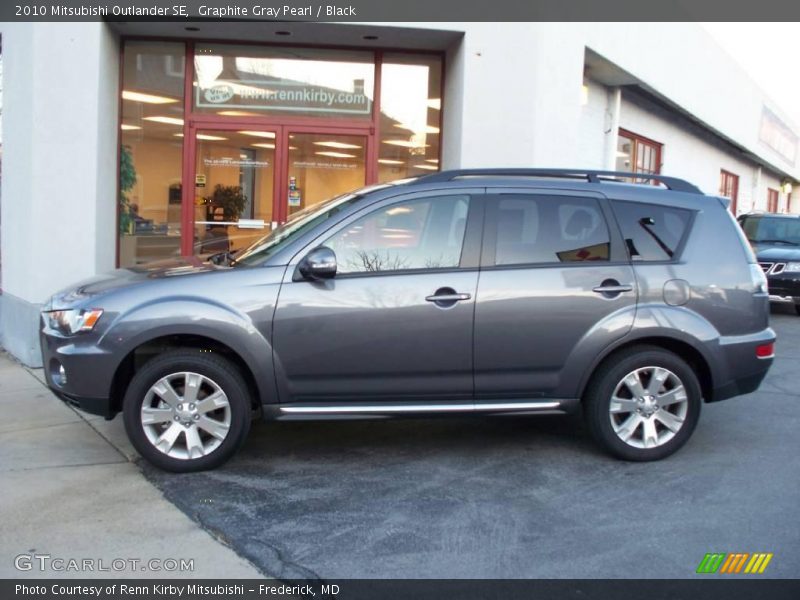 Graphite Gray Pearl / Black 2010 Mitsubishi Outlander SE