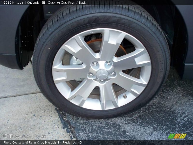 Graphite Gray Pearl / Black 2010 Mitsubishi Outlander SE