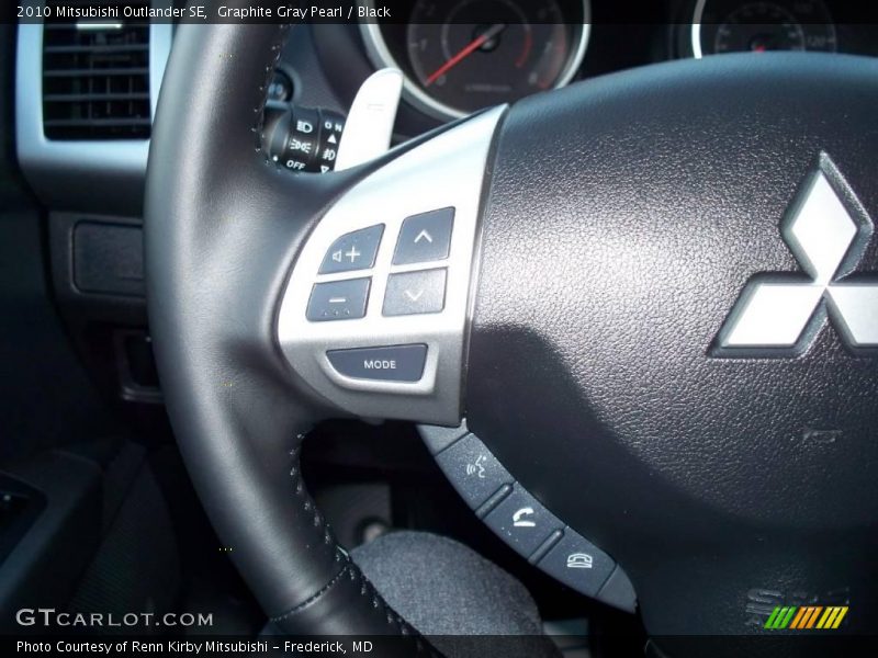 Graphite Gray Pearl / Black 2010 Mitsubishi Outlander SE