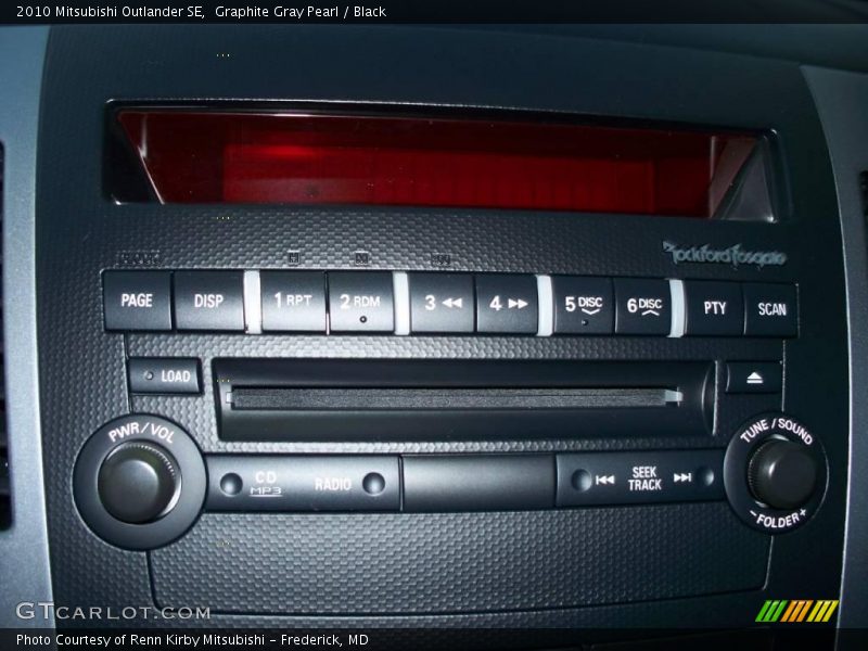Graphite Gray Pearl / Black 2010 Mitsubishi Outlander SE
