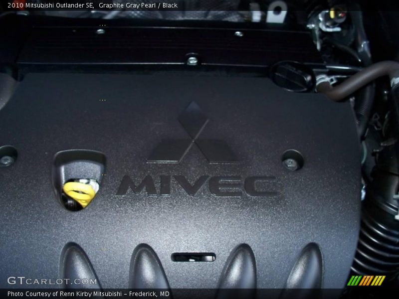 Graphite Gray Pearl / Black 2010 Mitsubishi Outlander SE