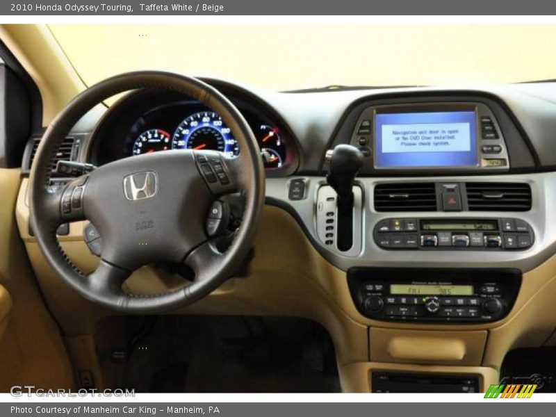 Taffeta White / Beige 2010 Honda Odyssey Touring