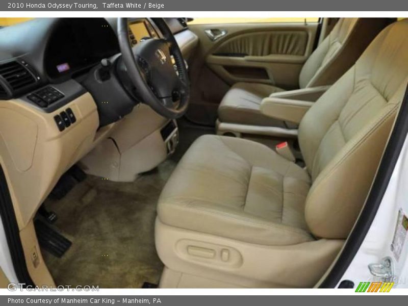 Taffeta White / Beige 2010 Honda Odyssey Touring